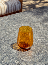 RESERVE 16oz Stemless Wine Color Series Tritan™ Copolyester Glass Amber