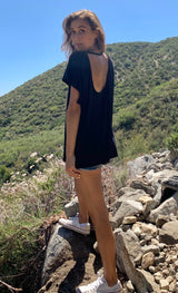 U-Back Top - Organic Cotton - Black