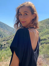 U-Back Top - Organic Cotton - Black