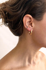 Crescent Hoops Gold Small