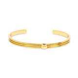 Athena Plain Gold Cuff Bracelet