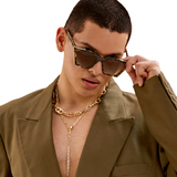 The CEO - Sustainable Tortoise Frame Brown Lens Cateye Sunglasses