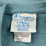 Reverse Weave Champion Sweatshirt - XS Blue Cotton Blend
