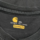 Union Pacific Railroad Carhartt Henley T-Shirt - 2XL Black Cotton