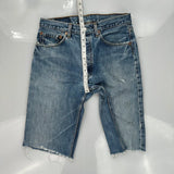 Levis Denim Shorts - 30W 12L Blue Denim
