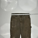 Dickies Carpenter Pants - 33W 30L Gray Cotton