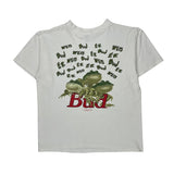 Budweiser Wild Oats Graphic T-Shirt - Large White Cotton