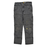 Carhartt Double Knee Cargo Trousers - 31W 30L Grey Cotton
