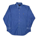 Yarmouth Ralph Lauren Shirt - Large Blue Cotton