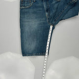 569 Levis Denim Shorts - 30W 12L Blue Denim
