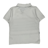 Age 8 Tommy Hilfiger Striped Polo Shirt - Small Blue Cotton