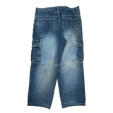 Unbranded Cargo Trousers - 38W 13L Blue Denim