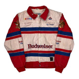 Budweiser Racing Extreme Nascar Varsity Jacket - Large Blue Cotton
