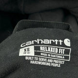 Carhartt Spellout Hoodie - XS Black Cotton