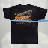 Harley Davidson Graphic T-Shirt - Small Black Cotton