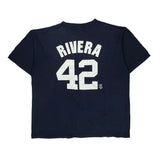 New York Yankees Majestic Mlb T-Shirt - XL Navy Cotton