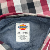 Age 16 Dickies Checked Flannel Shirt - XL Multicoloured Cotton