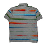 Tommy Hilfiger Striped Polo Shirt - XL Gray Cotton