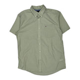 Tommy Hilfiger Short Sleeve Shirt - XL Green Cotton
