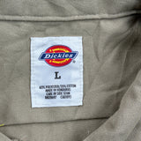 Township Of Chatham Public Works Dickies Shirt - Large Khaki Polyester Blend