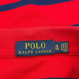 Polo By Ralph Lauren Striped Polo Shirt - XL Blue Cotton