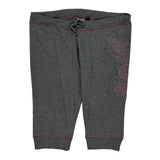 Harley Davidson Cropped Joggers - Large Gray Cotton Blend