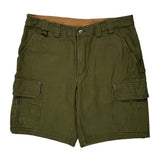 Duluth Cargo Shorts - 38W 9L Green Cotton