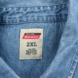 Dickies Denim Shirt - 2XL Blue Cotton