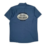 Original Parts Group Dickies Short Sleeve Shirt - Large Blue Polyester Blend