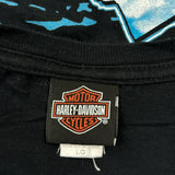 Chippewa Falls, Wi Harley Davidson Graphic Tank Top - Large Black Cotton