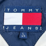 Tommy Jeans Spellout Windbreaker - Large Cream Polyester