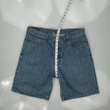 Levis Denim Shorts - 34W 10L Blue Cotton