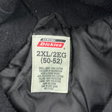 Dickies Checked Jacket - 2XL Black Cotton