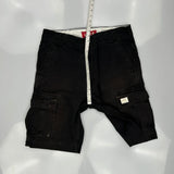 Levis Cargo Cargo Shorts - 33W 11L Black Cotton
