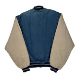 Canyon Guide Varsity Jacket - Large Beige Denim