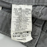 Carhartt Carpenter Pants - 34W 30L Gray Cotton