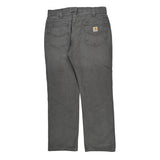 Carhartt Trousers - 34W 30L Grey Cotton