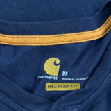 Carhartt T-Shirt - Medium Navy Cotton