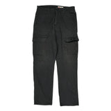 Wrangler Cargo Trousers - 34W 32L Black Cotton