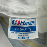 Hanes T-Shirt - XL White Cotton Blend