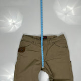 Wrangler Carpenter Trousers - 36W 30L Khaki Cotton