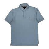 Tommy Hilfiger Polo Shirt - Large Blue Cotton