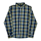 Oakley Checked Flannel Shirt - Medium Blue Cotton