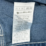 Carhartt Double Knee Carpenter Jeans - 38W 32L Blue Cotton