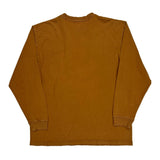 Carhartt Long Sleeve T-Shirt - Large Brown Cotton