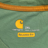Carhartt T-Shirt - 2XL Green Cotton