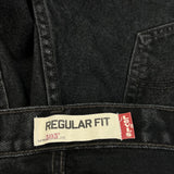 505 Levis Jeans - 34W 31L Black Cotton