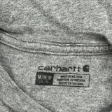 Age 10-12 Carhartt Long Sleeve T-Shirt - Medium Gray Cotton