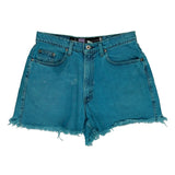 Silver Tab Levis Baggy Denim Shorts - 30W UK 10 Blue Cotton