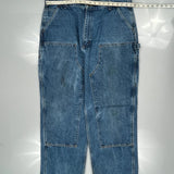 Carhartt Double Knee Carpenter Jeans - 40W 32L Blue Cotton